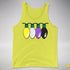 Nonbinary Pride Christmas Lights Premium Tank Top - Neon Yellow